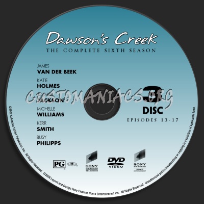 Dawson's Creek - Season 6 dvd label