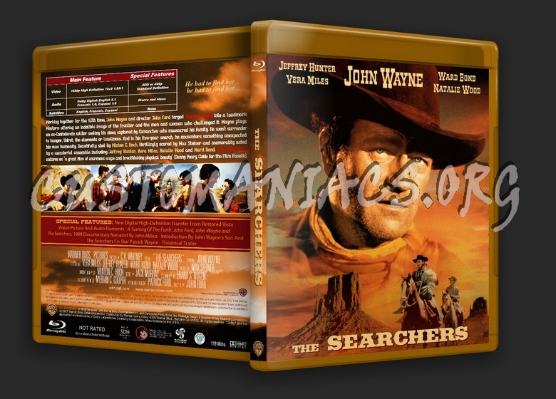 The Searchers blu-ray cover