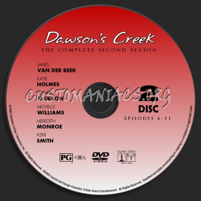 Dawson's Creek Season 2 dvd label