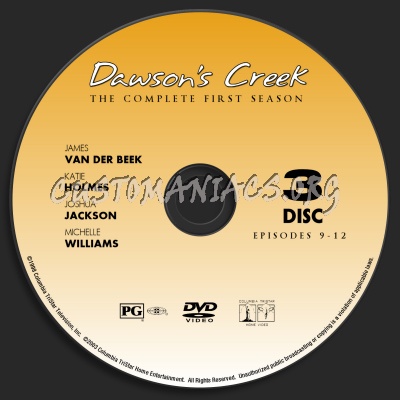 Dawson's Creek - Season 1 dvd label