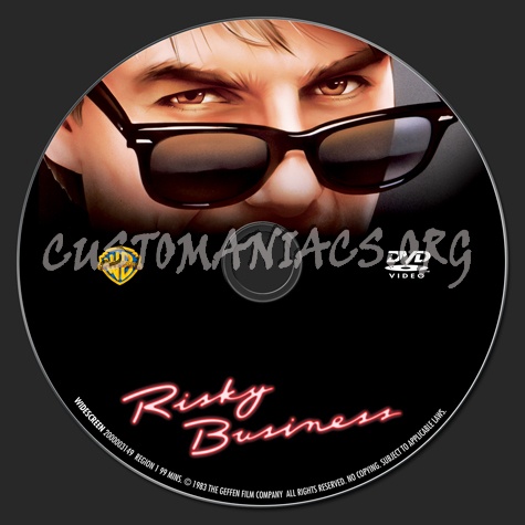 Risky Business dvd label