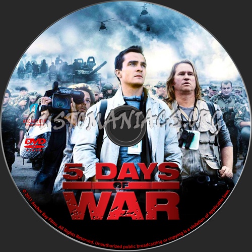 5 Days Of War Dvd Label Dvd Covers Labels By Customaniacs Id Free Download Highres Dvd Label