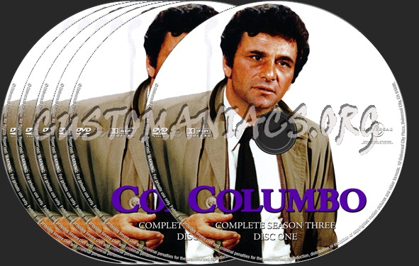 Columbo Season 3 dvd label