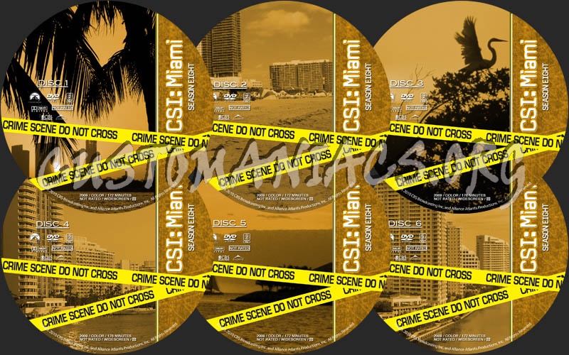 CSI: Miami - Season 8 dvd label