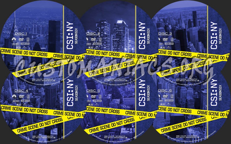 CSI: NY - Season 6 dvd label