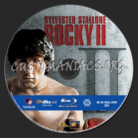 Rocky II blu-ray label