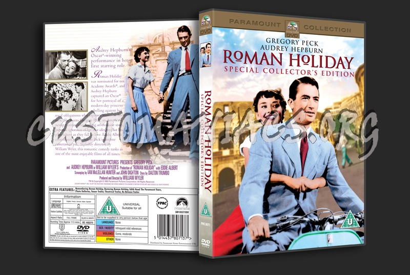 Roman Holiday dvd cover