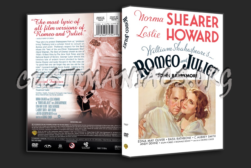 Romeo and Juliet dvd cover