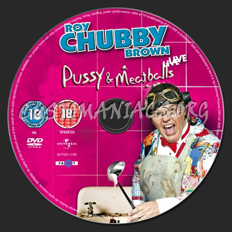 Roy Chubby Brown Pussy & Meatballs dvd label