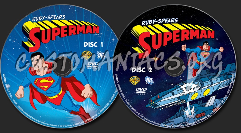 Ruby-Spears Superman dvd label