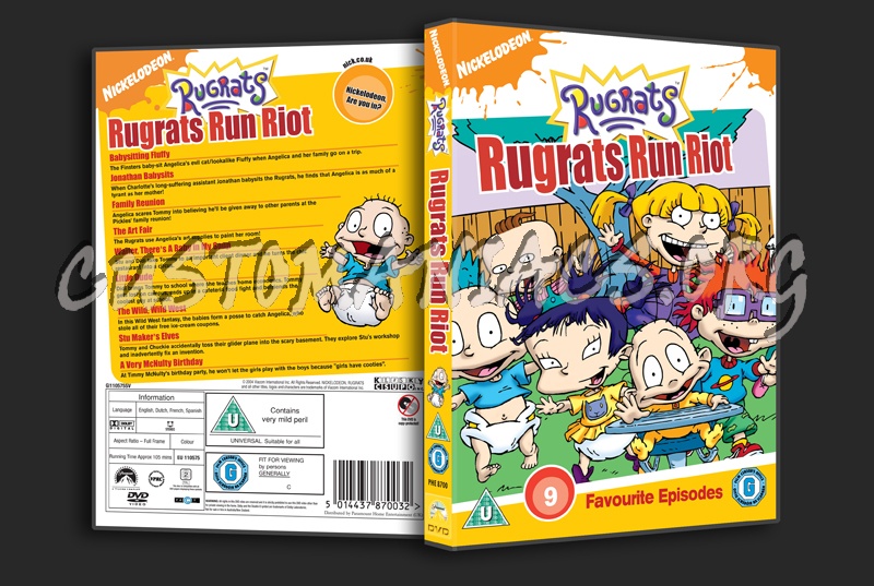 Rugrats Run Riot dvd cover