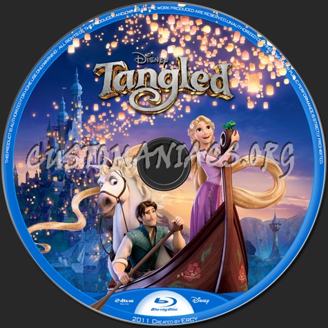 Tangled blu-ray label