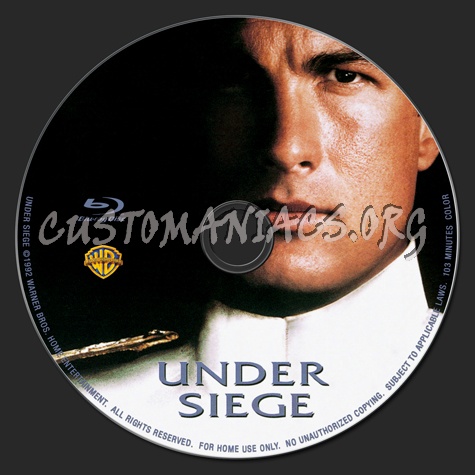 Under Siege blu-ray label