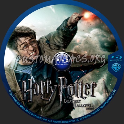 Harry Potter and the Deathly Hallows Part 2 blu-ray label