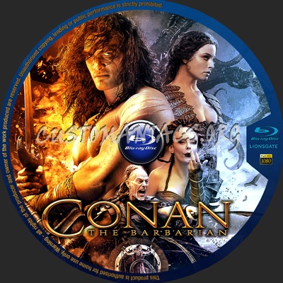 Conan the Barbarian blu-ray label