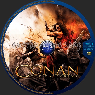 Conan the Barbarian blu-ray label