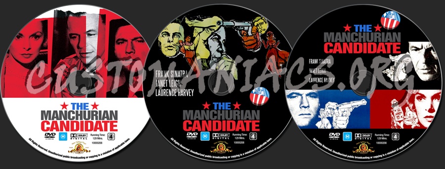 The Manchurian Candidate (1962) dvd label