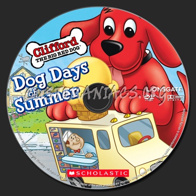 Clifford Dog Days of Summer dvd label