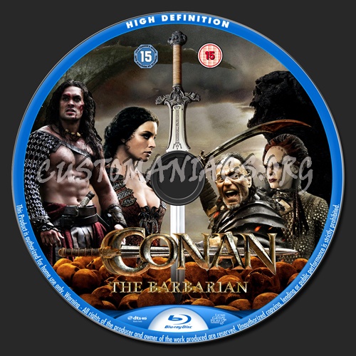 Conan the Barbarian (2011) blu-ray label