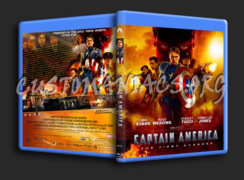 Captain America: The First Avenger blu-ray cover