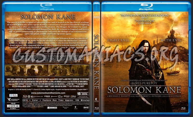 Solomon Kane blu-ray cover