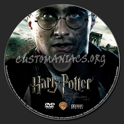 Harry Potter and the Deathly Hallows : Part 2 dvd label