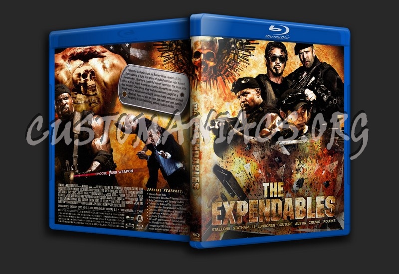 The Expendables blu-ray cover