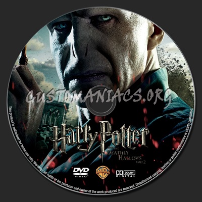 Harry Potter and the Deathly Hallows - Part 2 dvd label