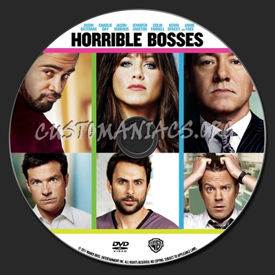 Horrible Bosses dvd label