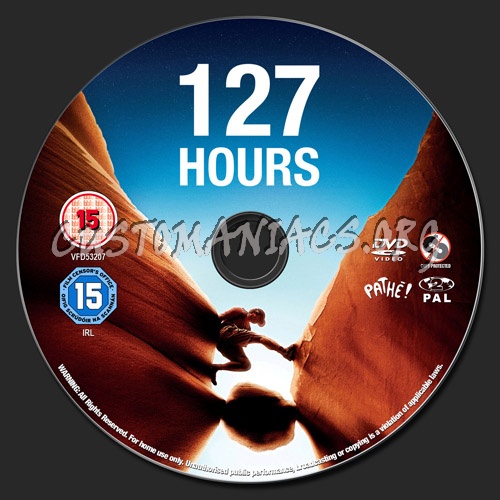 127 Hours dvd label