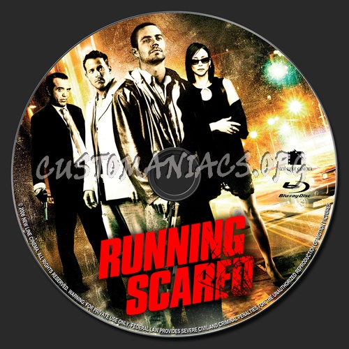 Running Scared blu-ray label