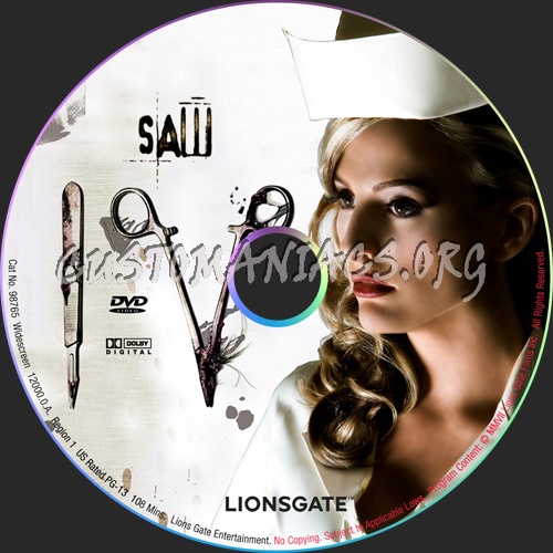 Saw IV dvd label