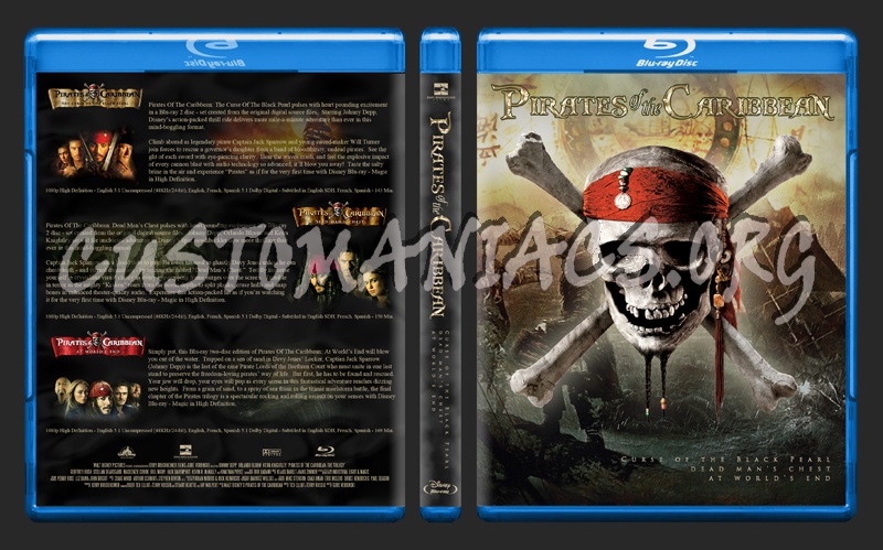 Pirates of the Caribbean Trilogy blu-ray cover