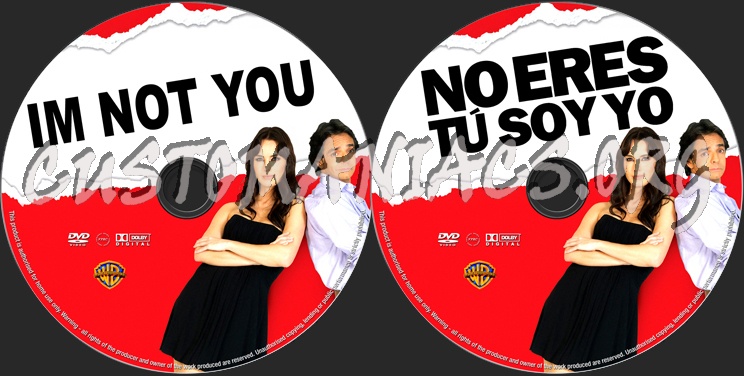 Im Not You dvd label