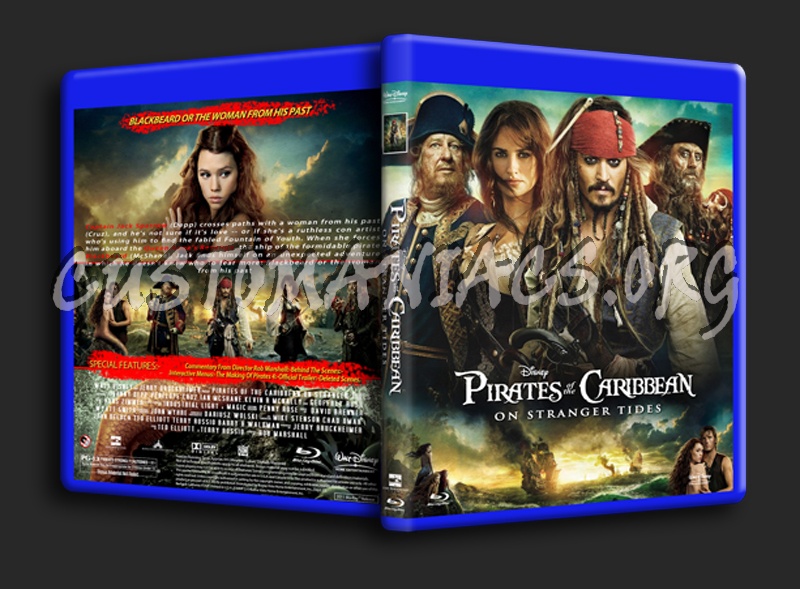 Pirates Of The Caribbean On Stranger Tides blu-ray cover