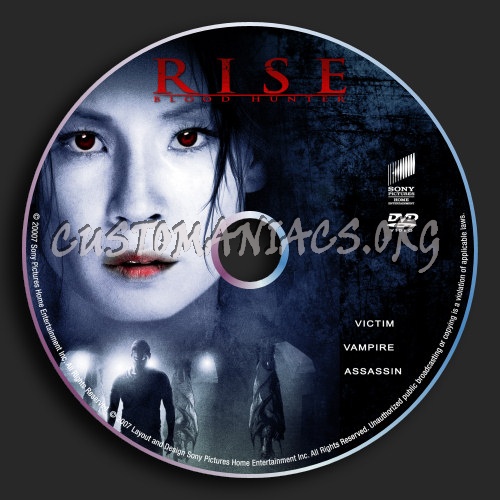 Rise: Blood Hunter dvd label