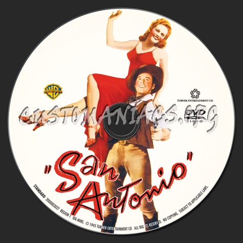 San Antonio dvd label