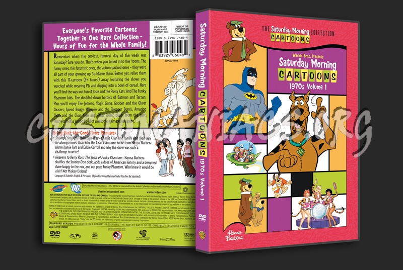 Saturday Morning Cartoons 1970's Volume 1 dvd cover