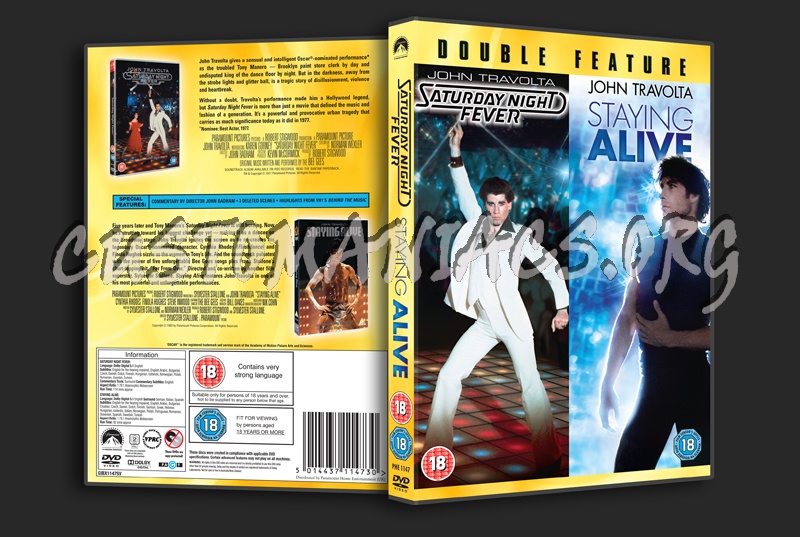 Saturday Night Fever / Staying Alive dvd cover