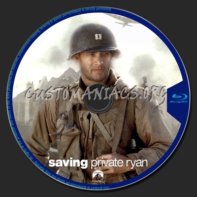 Saving Private Ryan blu-ray label