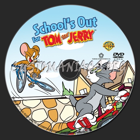 School's Out for Tom and Jerry dvd label