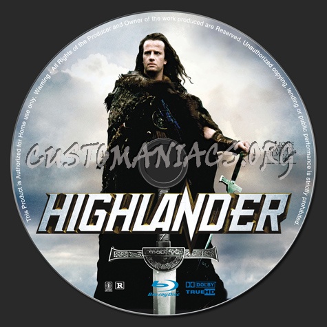 Highlander blu-ray label