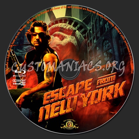 Escape from New York blu-ray label