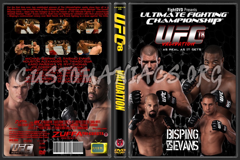 UFC 78 Validation dvd cover