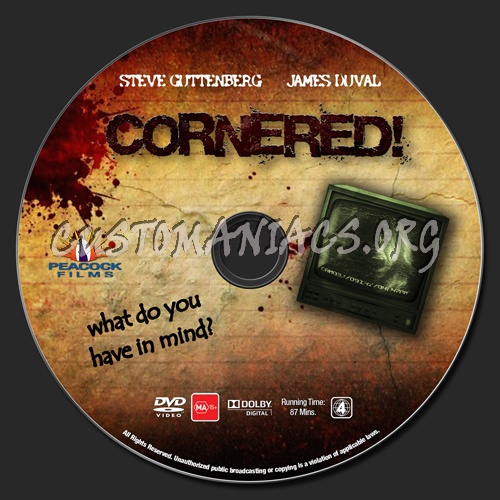 Cornered! dvd label