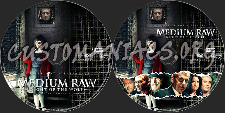 Medium Raw Night of the Wolf dvd label