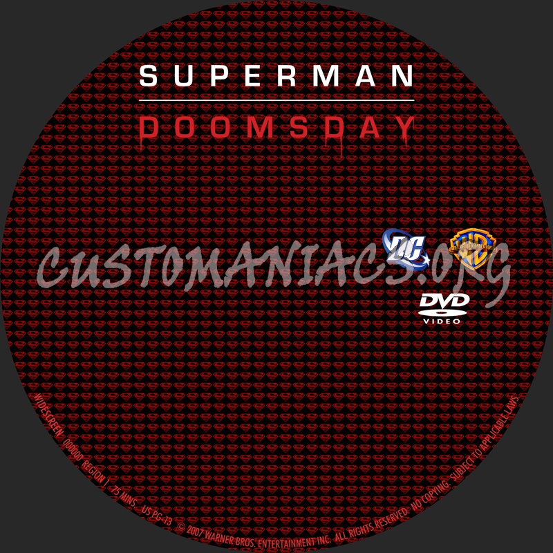 Superman: Doomsday dvd label