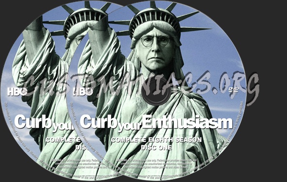 Curb Your Enthusiasm Season 8 dvd label