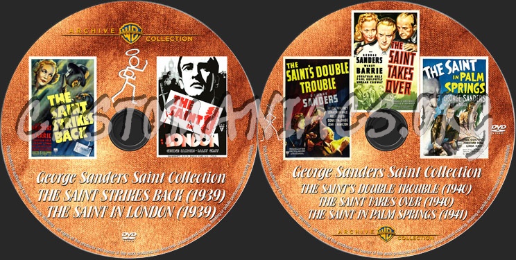 George Sanders Saint Collection dvd label