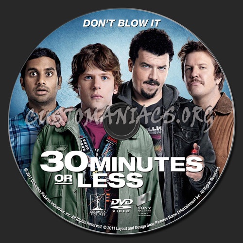 30 Minutes or Less dvd label